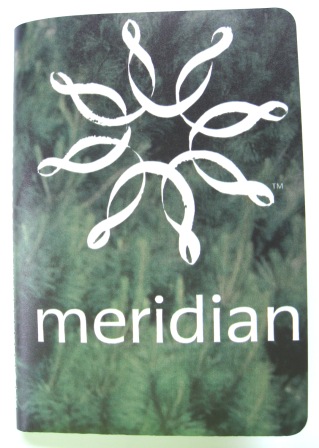 Recycled Adshel poster notebook kindly commissioned by Meridian Energy